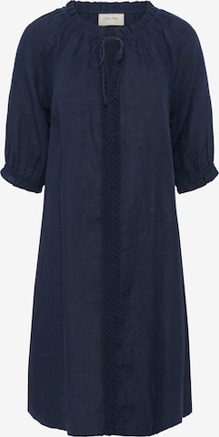 Cream Jurk 'Bellis' in Blauw: voorkant