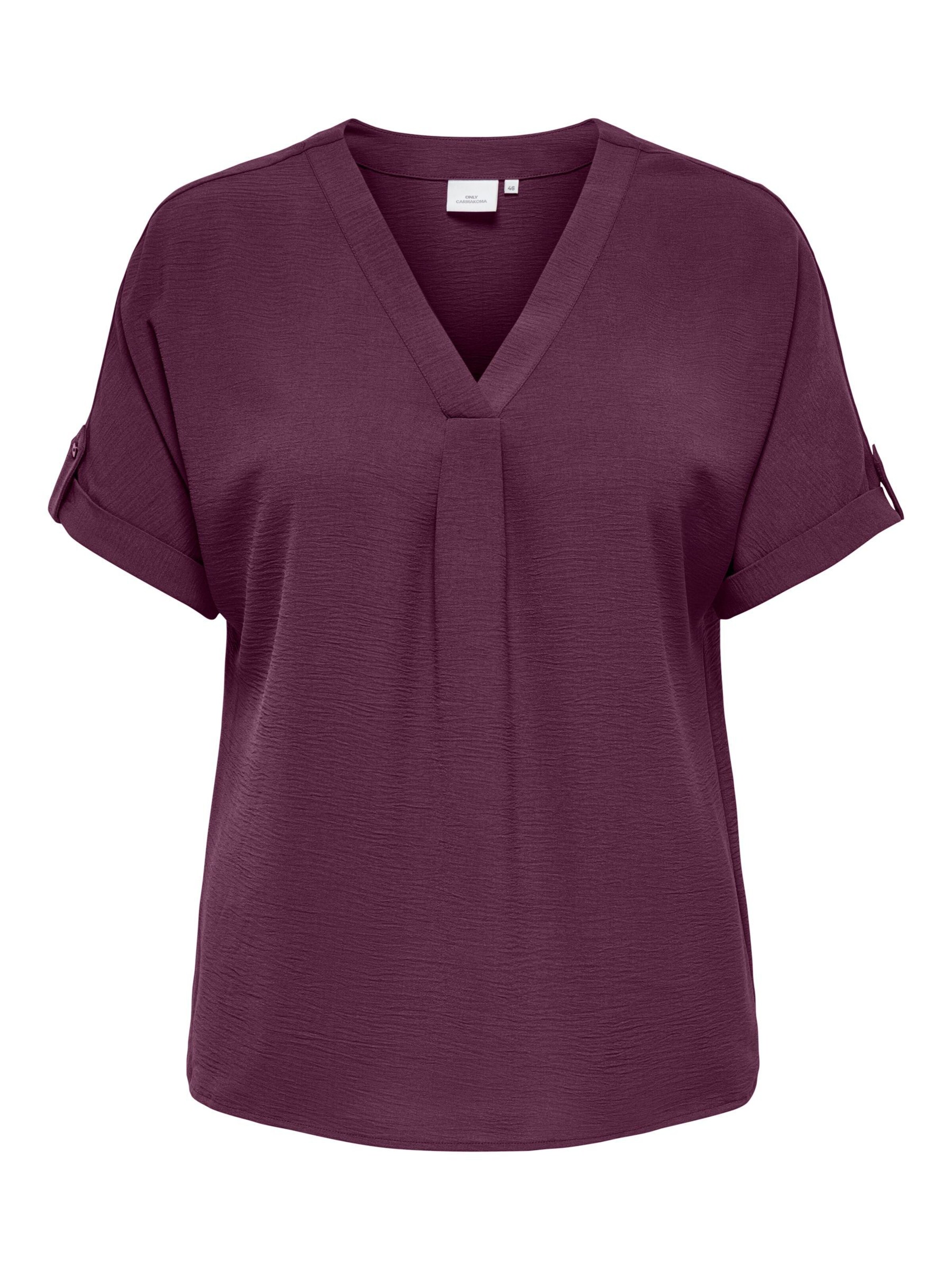 ONLY Carmakoma - Blusa 'CARMetta' en rojo: frente
