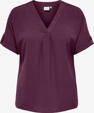 ONLY Carmakoma - Blusa 'CARMetta' en rojo: frente