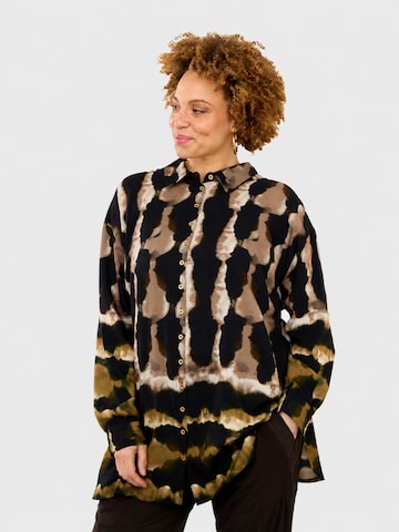 Zhenzi Klederdracht shirt 'Livia 1534' in Groen