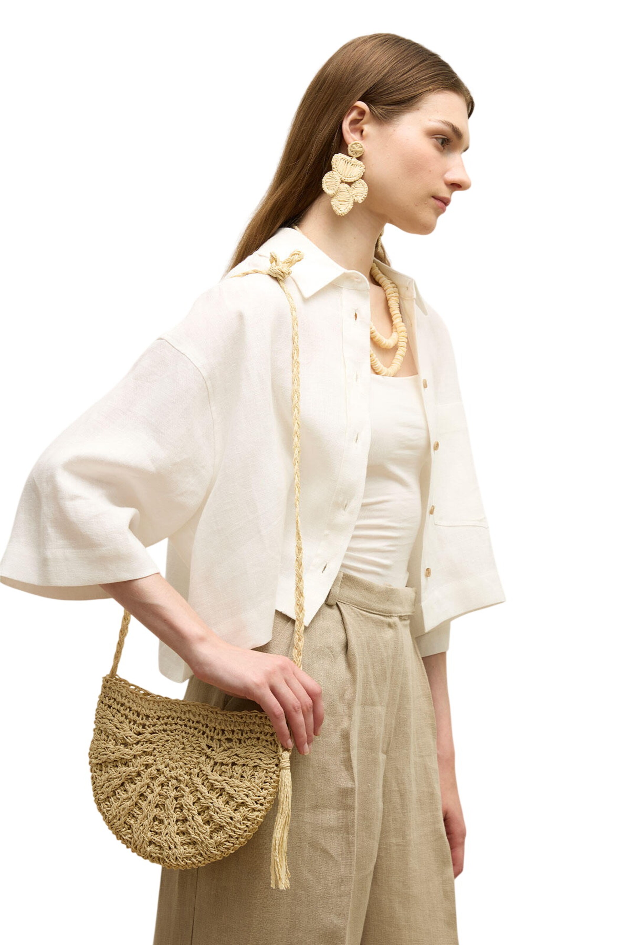 MANUKA Crossbody Bag in Beige