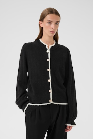 KAREN BY SIMONSEN Gebreid vest in Zwart: voorkant