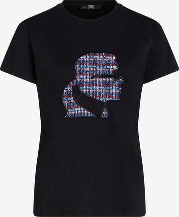 Karl Lagerfeld T-shirt i svart: framsida