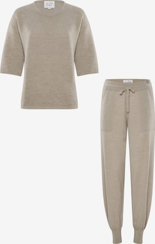Tenue d'intérieur 'LOUNGEWEAR SET - Pullover Fay & Pants Bella' YOU LOOK PERFECT en gris : devant