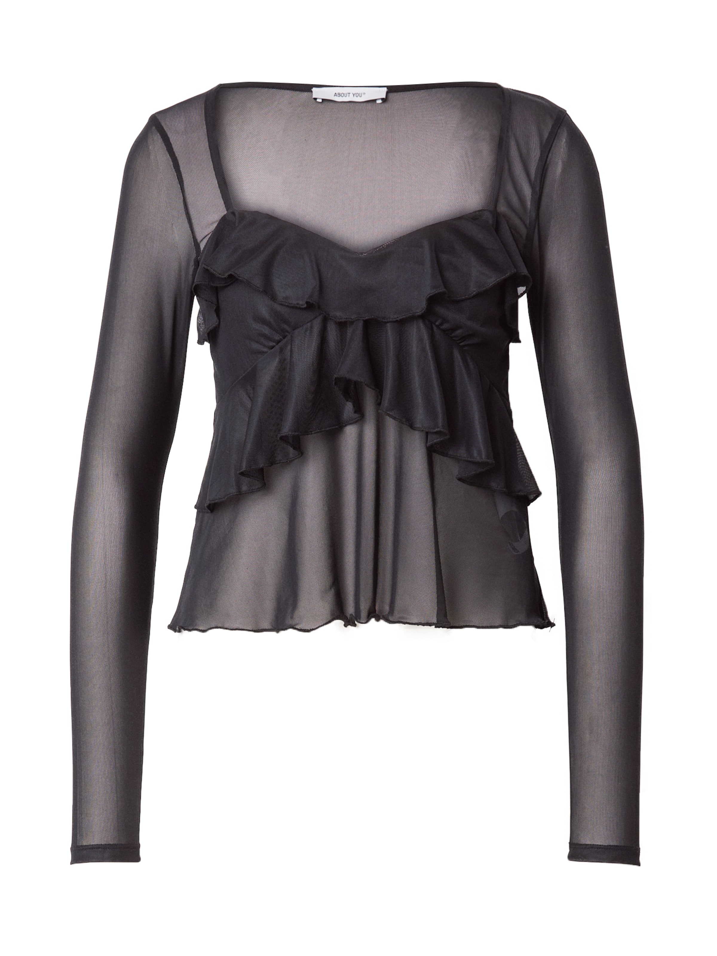 melns ABOUT YOU T-Krekls 'Loreen': no priekšpuses