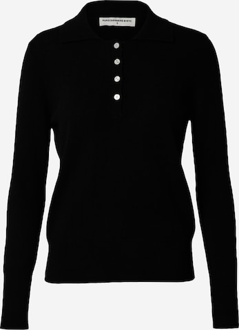 Pure Cashmere NYC Sweater in Black: front