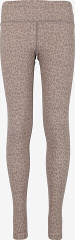 ENDURANCE Skinny Sportbroek 'Konwich' in Beige: voorkant