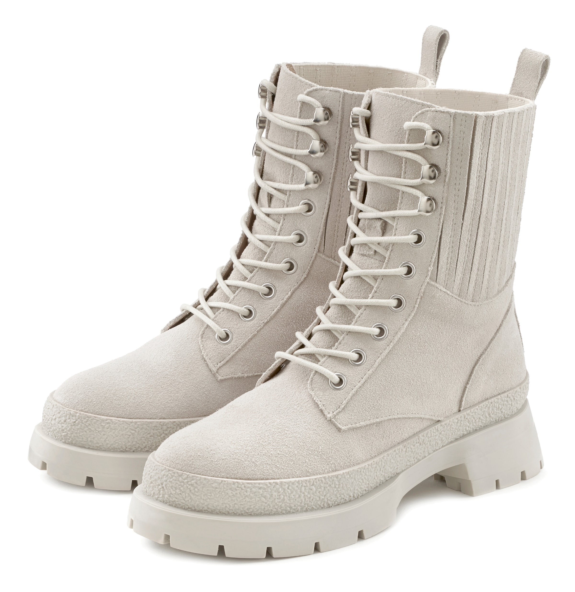 LASCANA - Botim com fivela em bege: frente