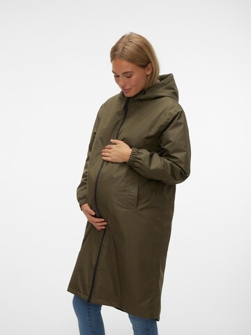 Vero Moda Maternity Between-Seasons Coat 'FIESTALOA' in Green: front