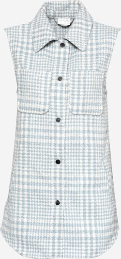 VILA Gilet en bleu clair / blanc, Vue avec produit