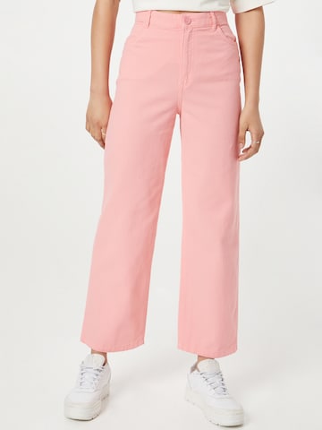 Loosefit Pantalon Monki en rose : devant