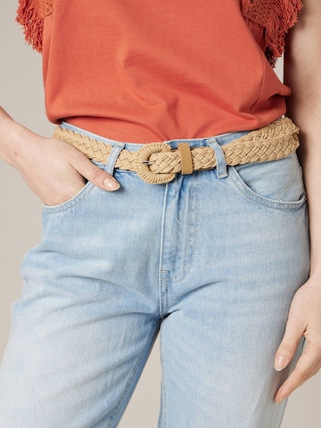 Ceinture Deeluxe en beige : devant