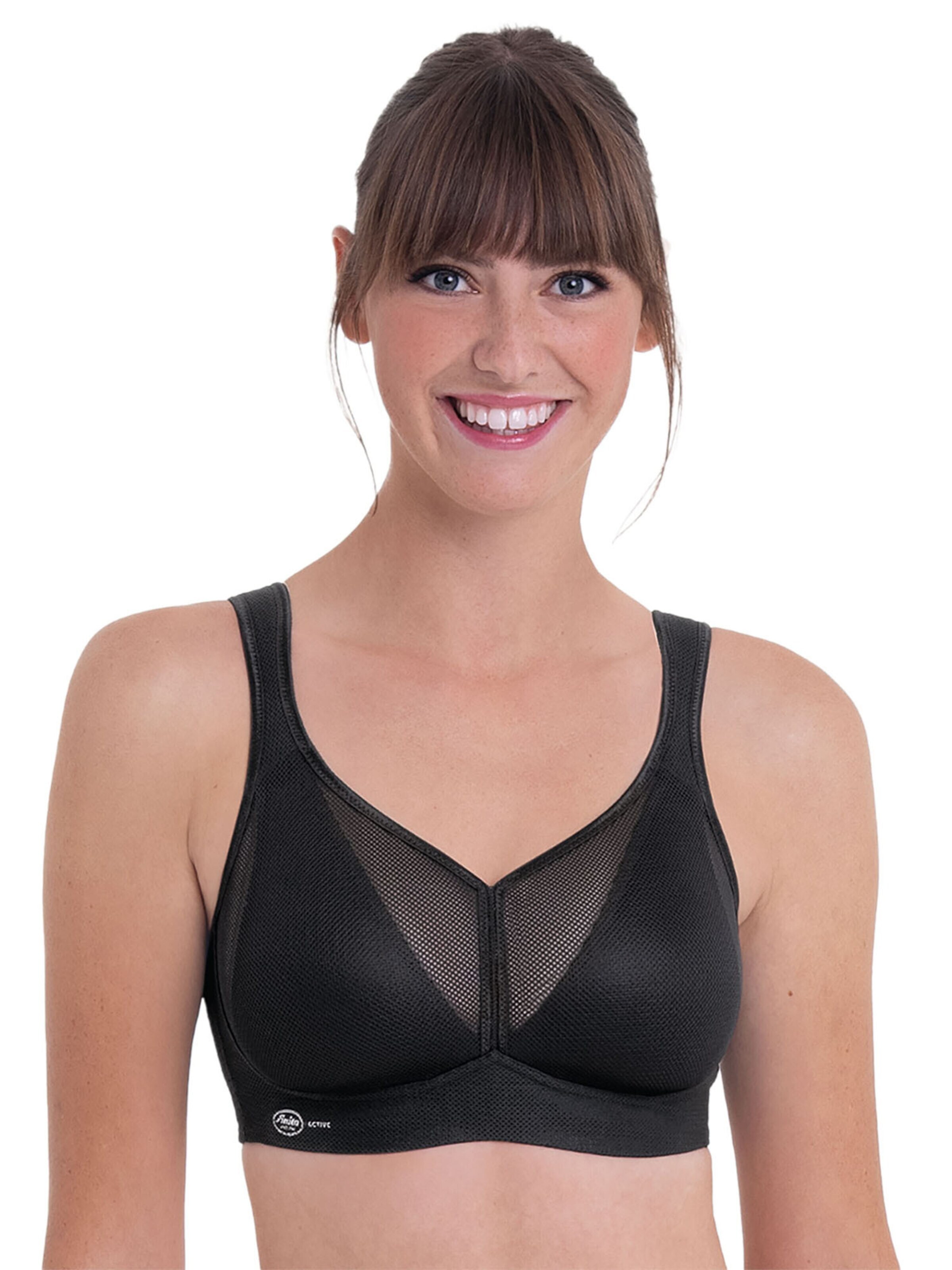 ANITA Bralette Bra 'air control DeltaPad' in Black