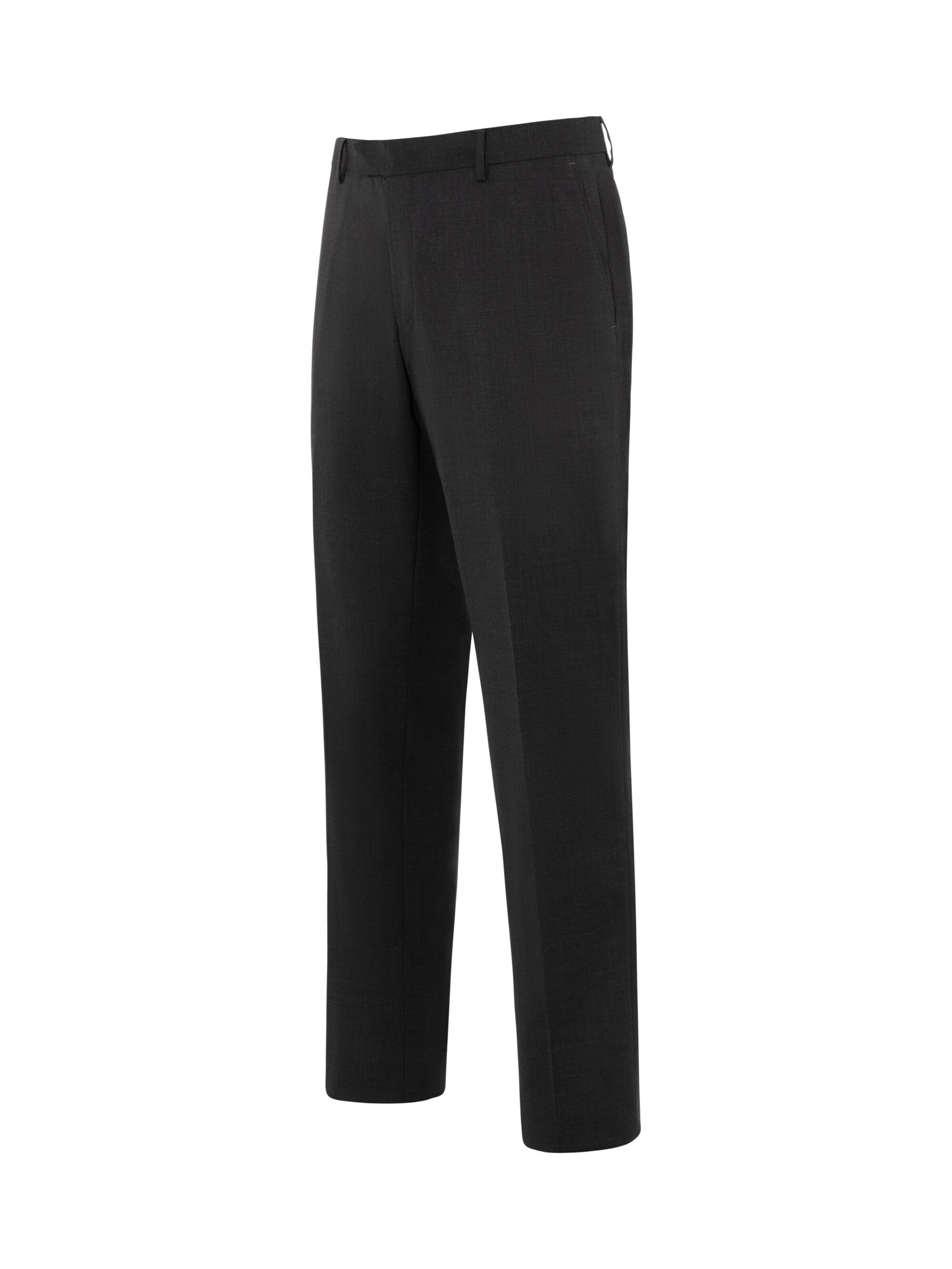 Thomas Goodwin Slimfit Bügelfaltenhose in Schwarz