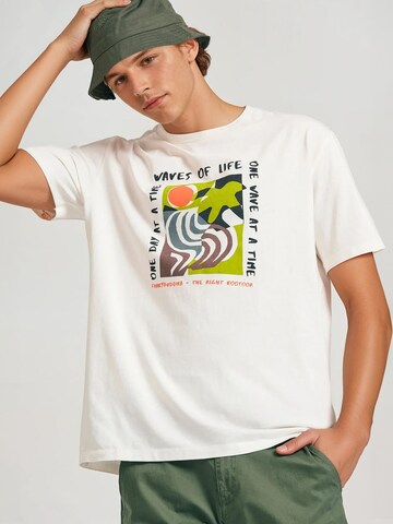 T-Shirt Funky Buddha en beige