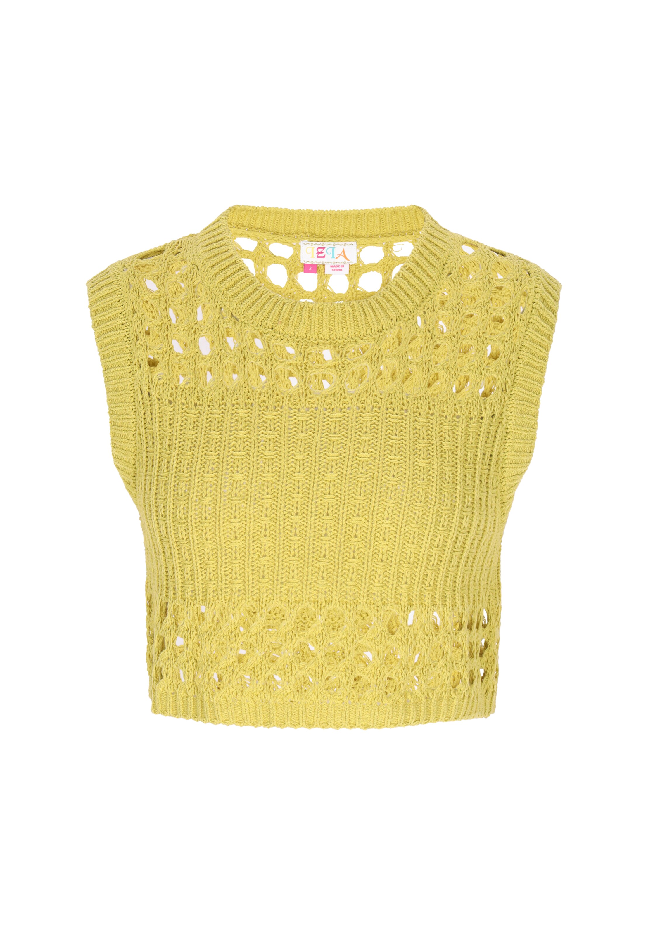 dzeltens IZIA Adīts topiņš: no priekšpuses