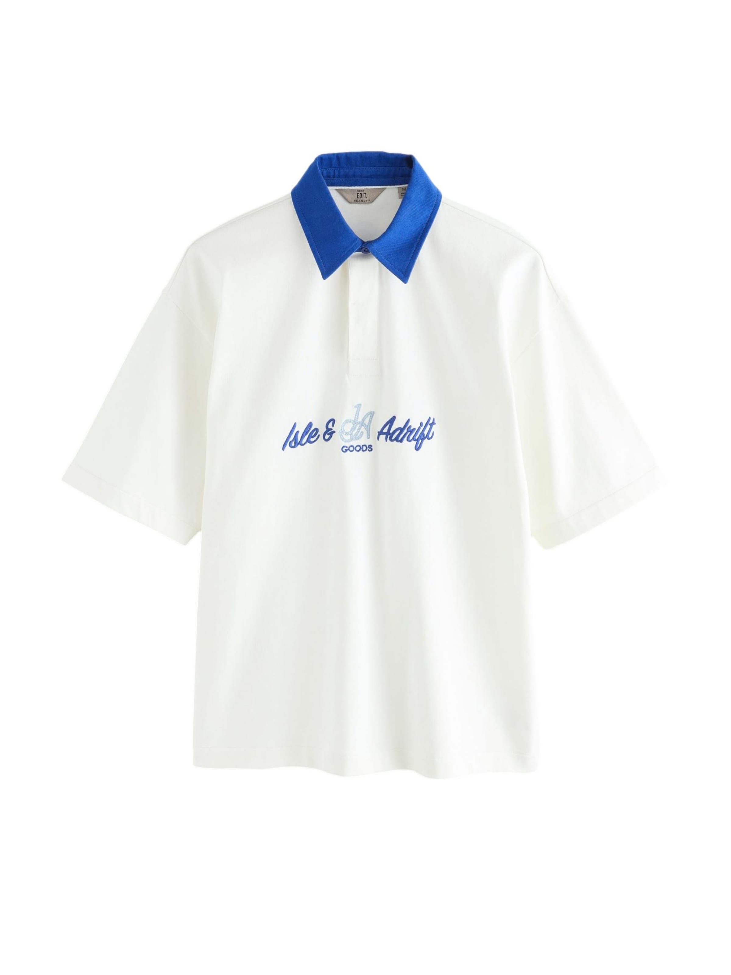 Next - Camisa 'Edit' em branco: frente