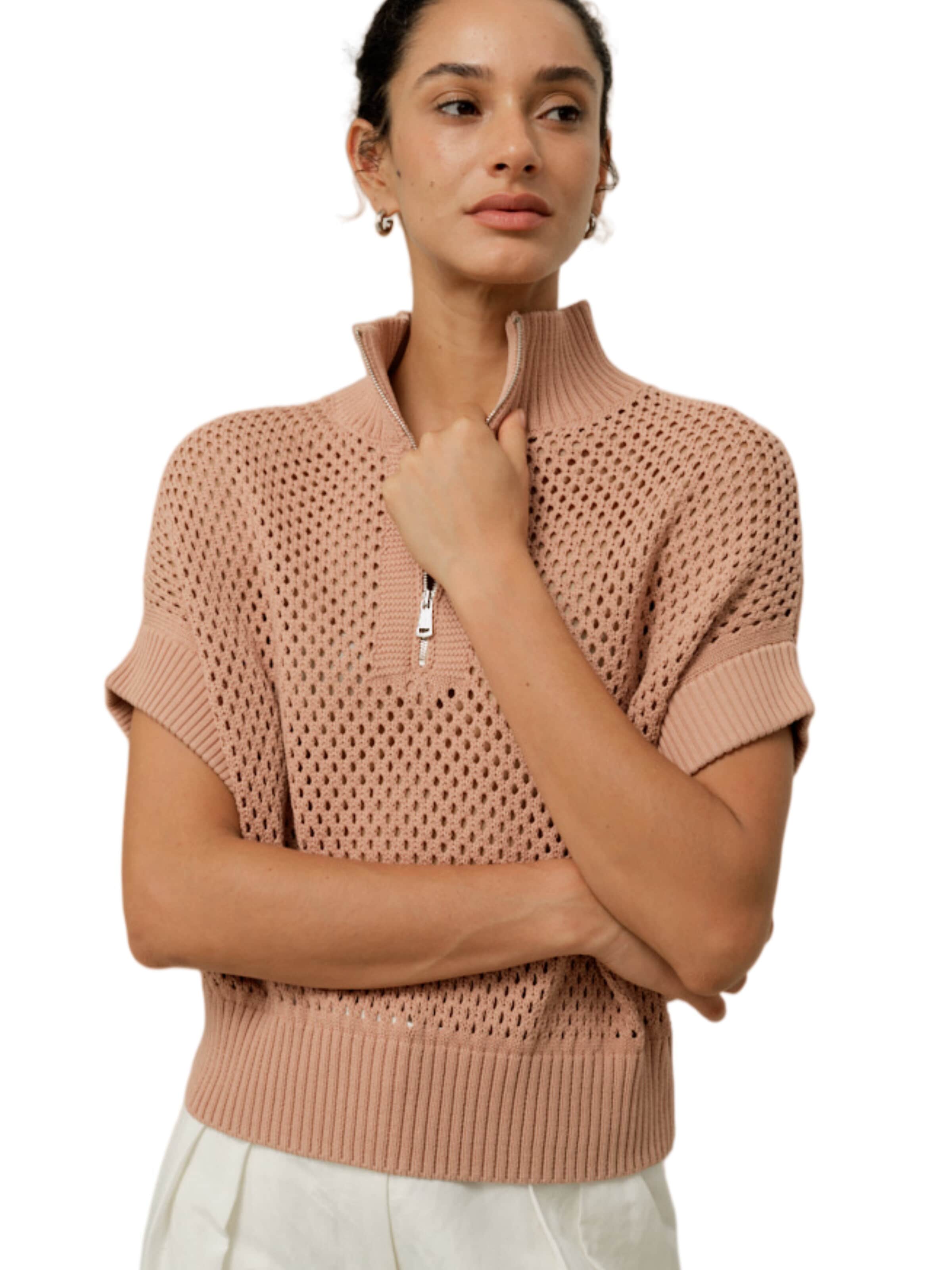 Maglia per costumi tradizionali di Lilysilk in marrone: frontale