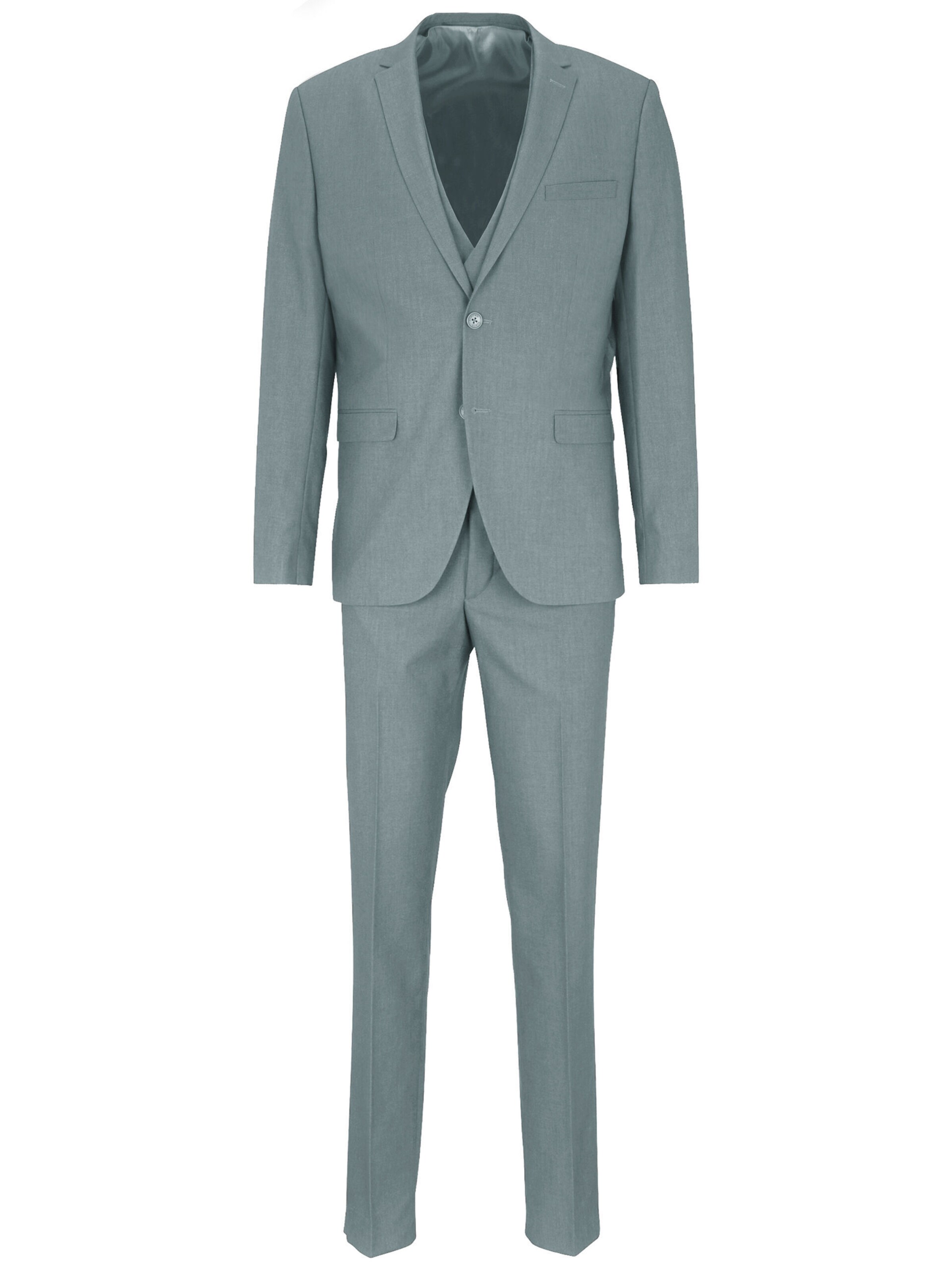 Steffen Klein Slimfit Pak in Groen: voorkant