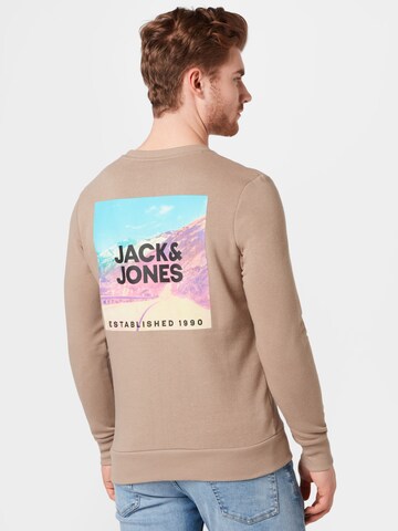 JACK & JONESSweater majica 'You' - smeđa boja
