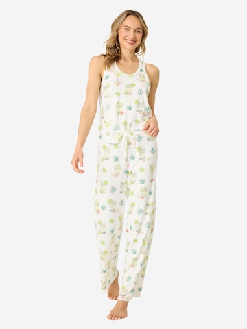 PJ Salvage Pyjamahose 'Limes & Sunshine' in Weiß