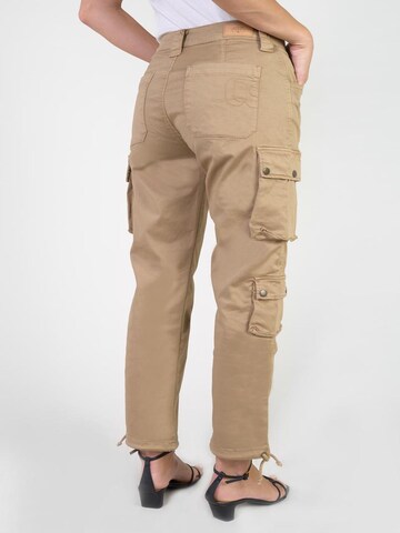 Regular Pantalon cargo Le Temps Des Cerises en beige