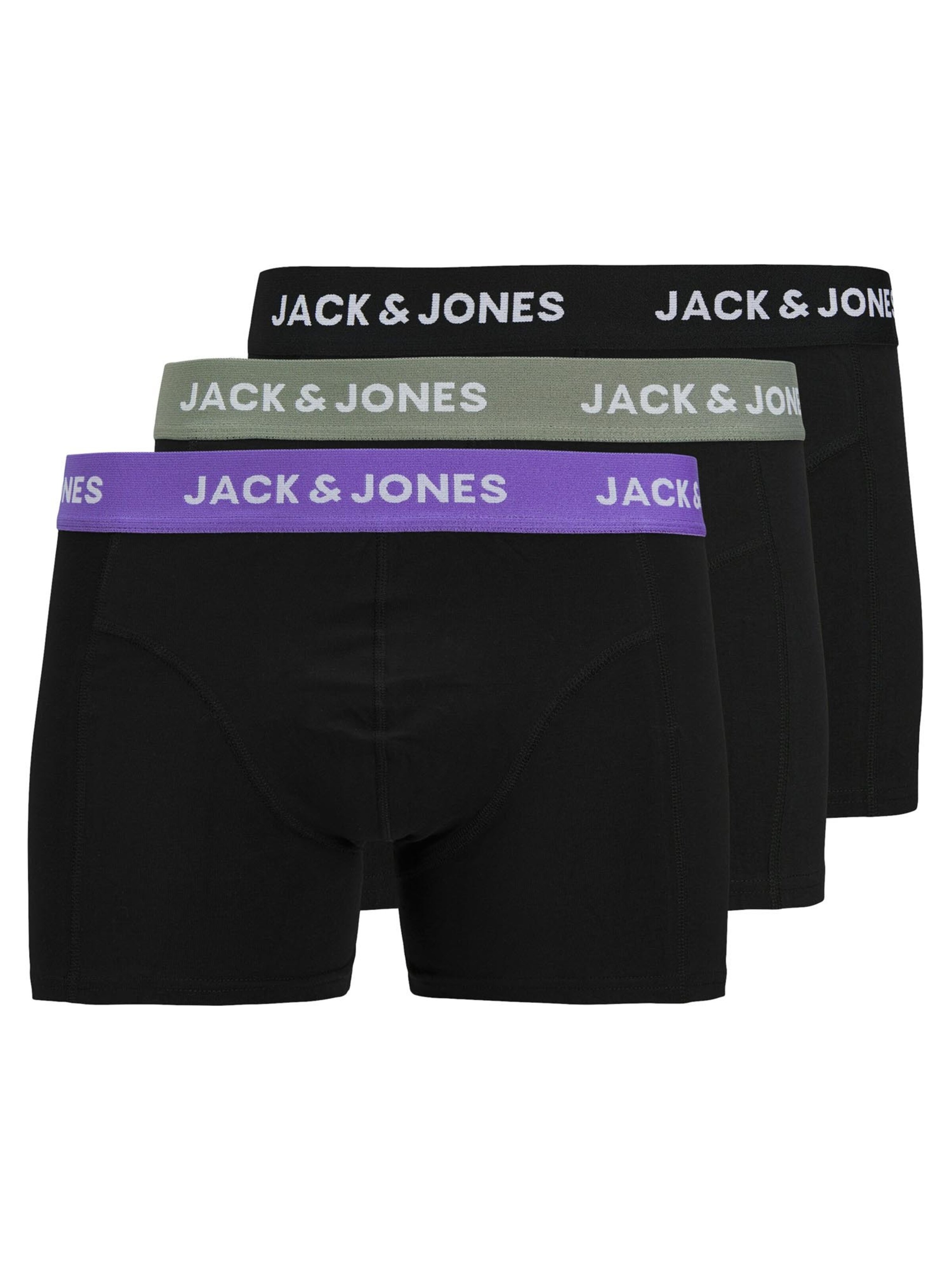 JACK & JONES Boxer shorts 'Rob Solid' in Black: front
