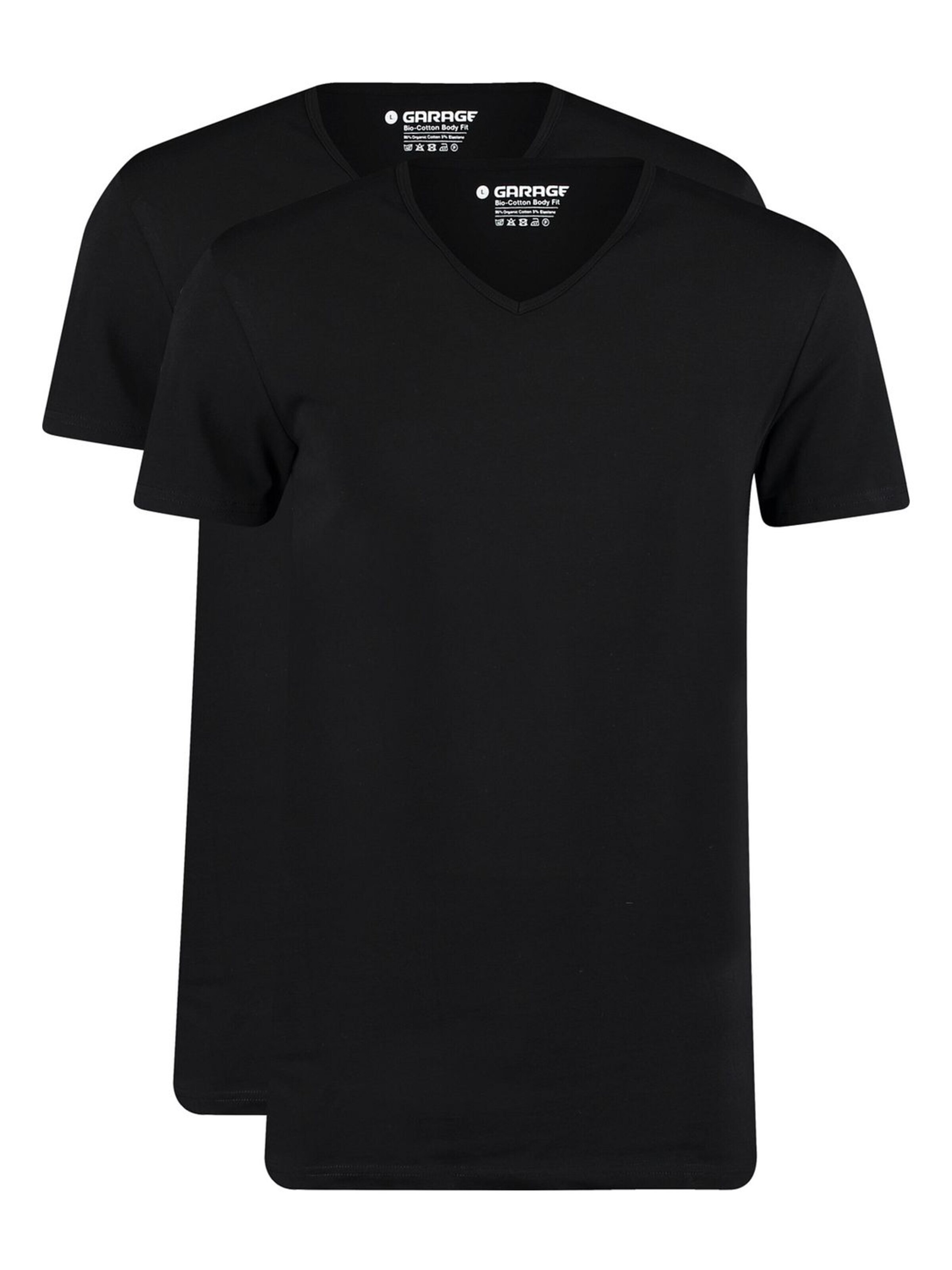 GARAGE Shirt in Zwart: voorkant