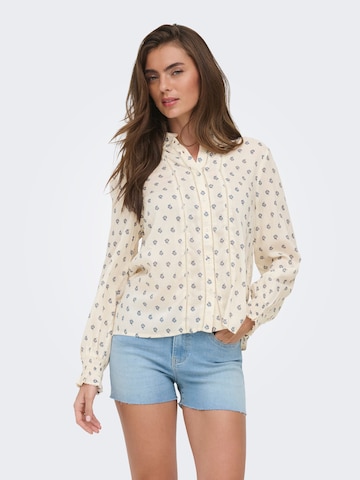 Camicia da donna 'ONLLINETTE' di ONLY in bianco: frontale