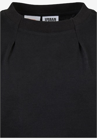 Urban Classics T-Shirt 'Pleat' in Schwarz