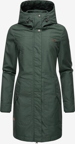 Manteau fonctionnel 'Jannisa' Ragwear en vert : devant