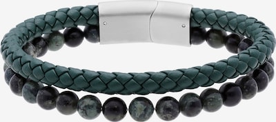 Lucardi Armband 'Statement' in 19 in rauchblau / silber, Produktansicht