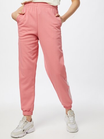 Effilé Pantalon ADIDAS ORIGINALS en rose : devant