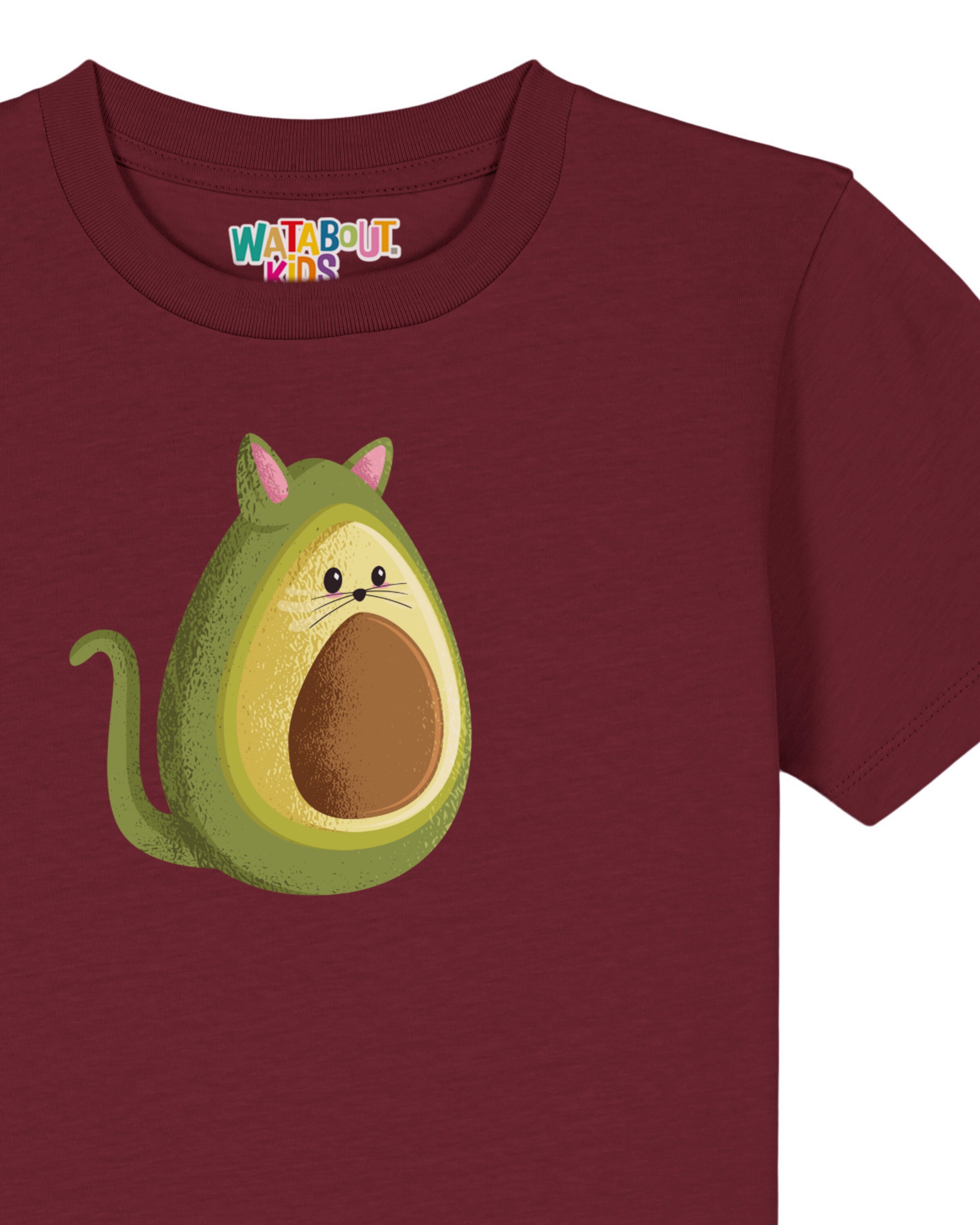 Maglietta 'Avocato' di watabout.kids in rosso