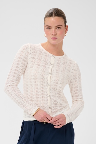 Kaffe Cardigan 'KAdolly' i hvid: forside