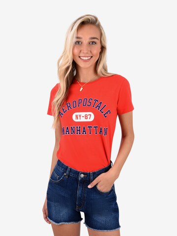AÉROPOSTALE Shirt 'Manhattan' in Rot: predná strana