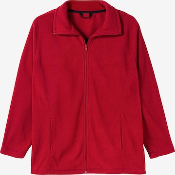SHEEGO Fleece Jacket in Red: front