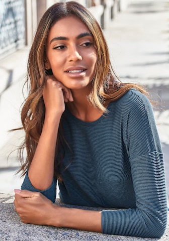 T-shirt VIVANCE en bleu : devant