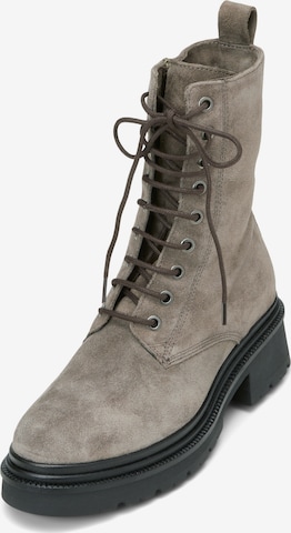 Marc O'Polo Lace-Up Ankle Boots in Grey: front