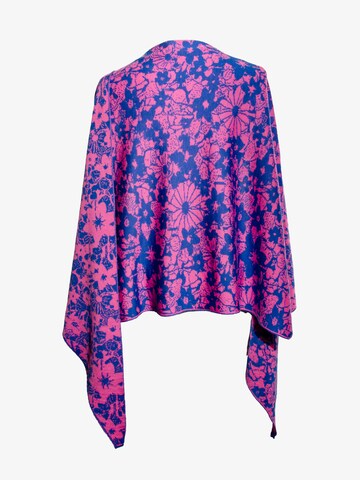 LANARTO slow fashion Shawl 'Schultertuch Aloha' in Blue: front