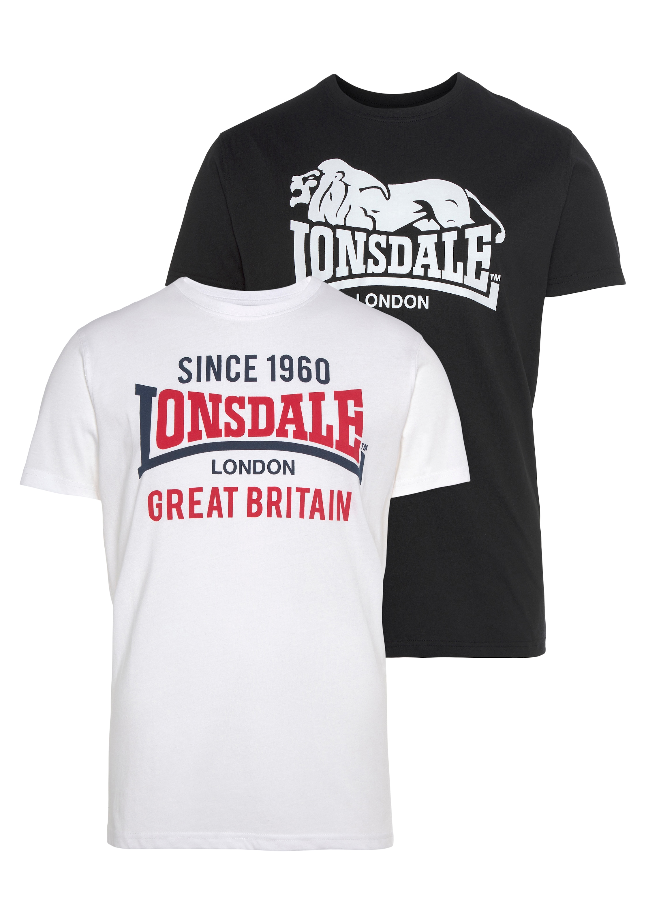T-Shirt 'Collessie' LONSDALE en noir : devant