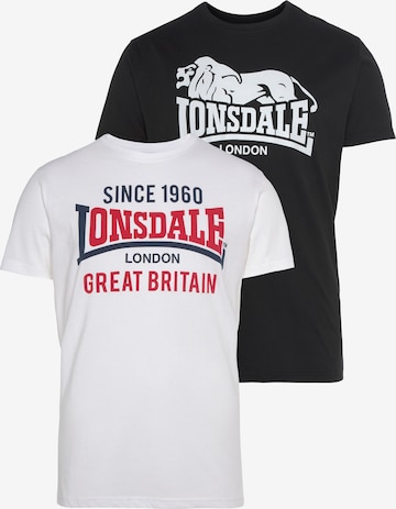 LONSDALE Shirt in Black: front