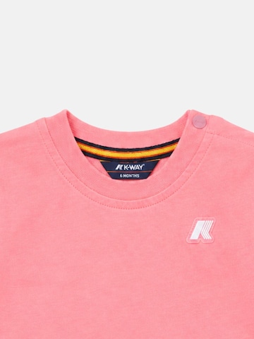 K-Way T-shirt 'K-WAY KIDS E. PETE JERSEY T-SHIRT' i rosa