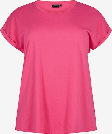 Maglietta 'Katja' di Zizzi in rosa: frontale