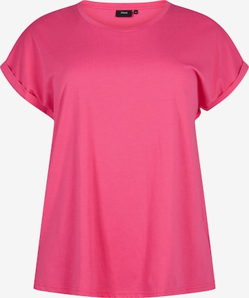 Zizzi Shirt 'KATJA' in Roze: voorkant