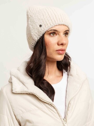 LOEVENICH Mütze in Beige: Vorderseite