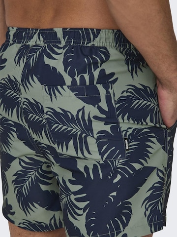 Only & Sons Board Shorts 'Ted' in Green