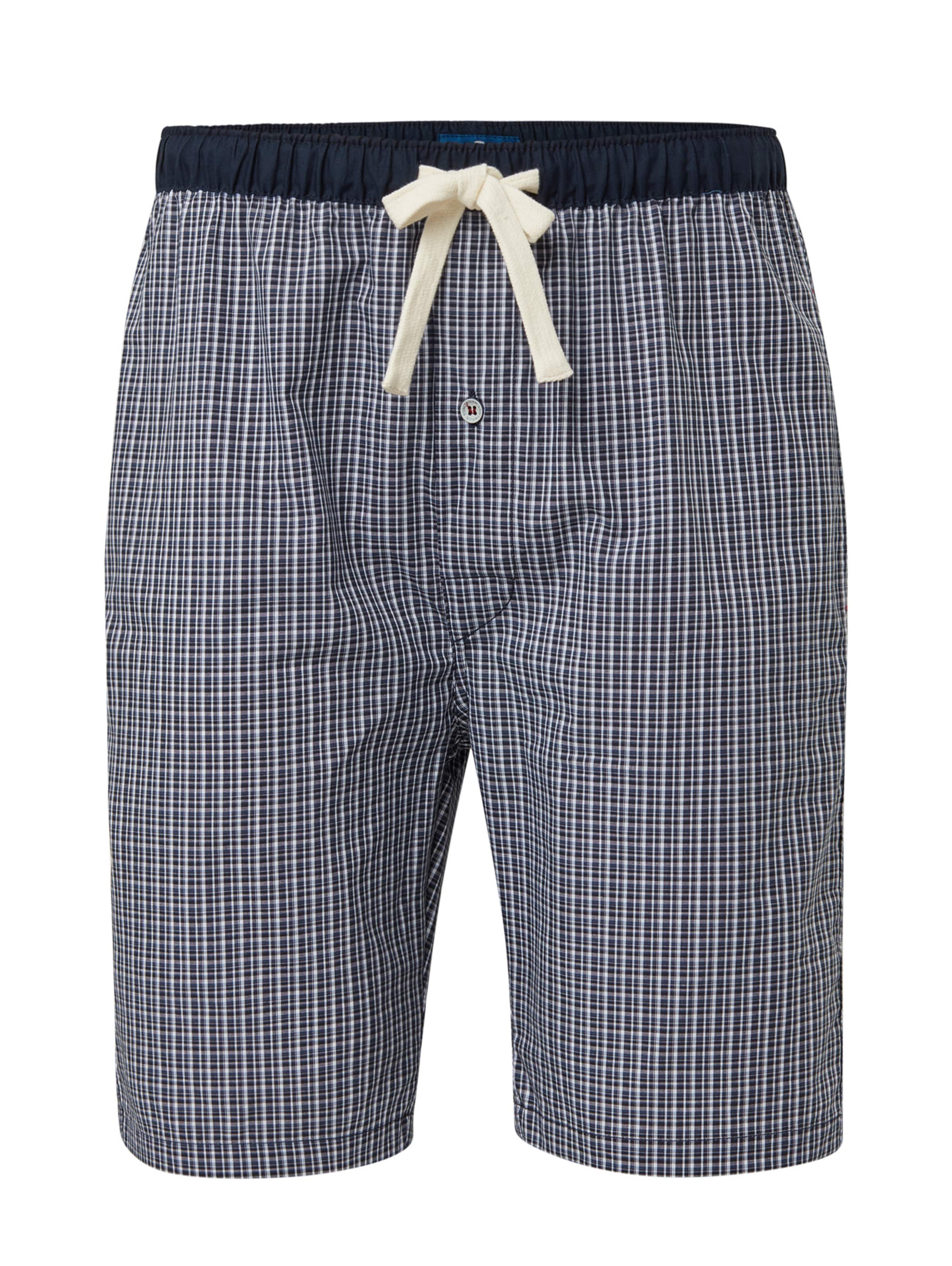 TOM TAILOR Pajama Pants in Blue: front