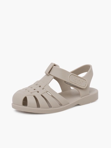 IGOR Beach & Pool Shoes in Beige: front