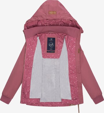 Ragwear Toiminnallinen takki 'Kristla' värissä vaaleanpunainen